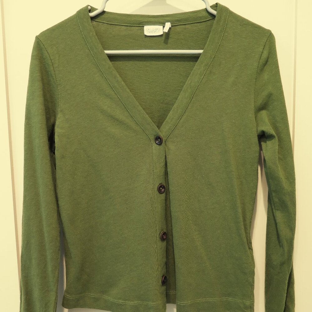 Toast UK Cotton Hemp blend cardigan XS